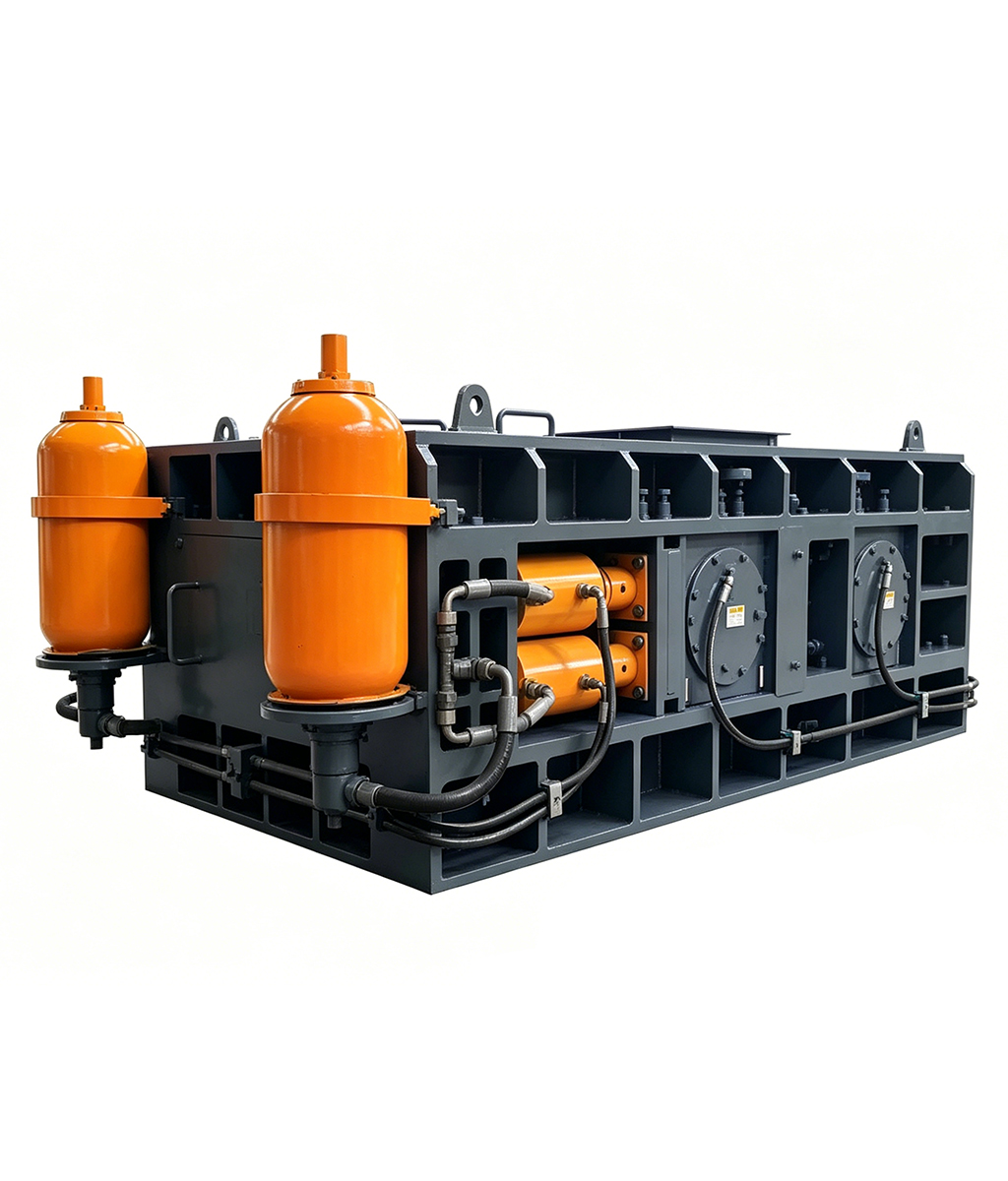 Double-tooth roller crusher